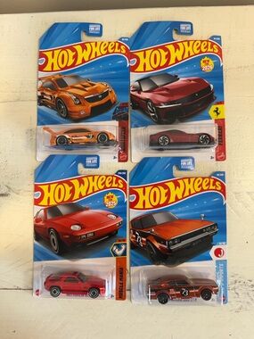 Hot Wheels Diecast Car Lot - Nissan Skyline, Ferrari, Cadillac, Porsche